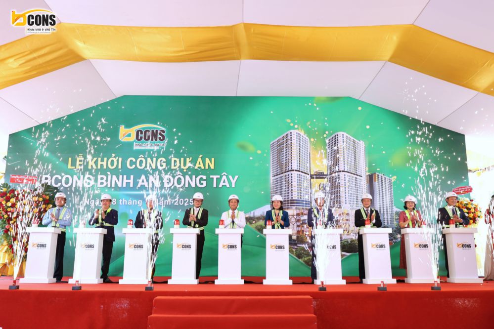Lễ khởi công dự án Bcons Bình An Đông Tây - Tên thương mại Bcons Center City ngày 28/06/2025 Lễ khởi công dự án Bcons Bình An Đông Tây - Tên thương mại Bcons Center City ngày 28/06/2025